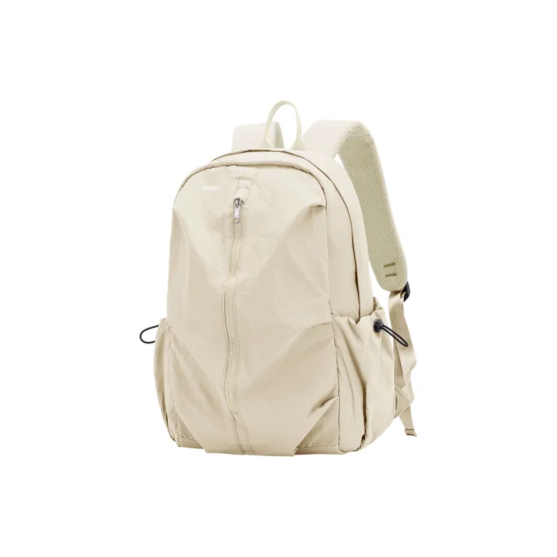 RIOREX Fabric Computer Travel Bag Backpack Unisex Black/Ecru/Dusty Pink/Gray Green/Khaki-8