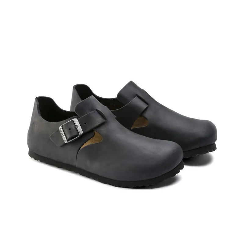 Birkenstock London Oiled Leather 'Black'-2