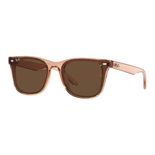 RayBan Injection Molding Irregular Shape Sunglasses Unisex Brown