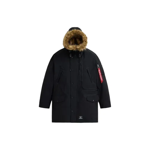 Alpha Industries Parka Coats Men Black