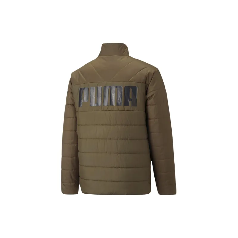 PUMA Layer Down Jackets Men Dark Olive-1