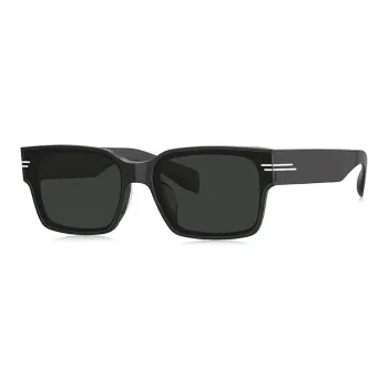 BOLON Plate Frame Rectangular Sunglasses Unisex Real Rock Gray Frame