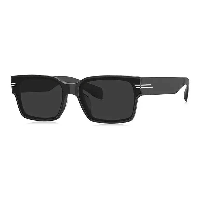 BOLON Plate Frame Rectangular Sunglasses Unisex Real Rock Gray Frame-0