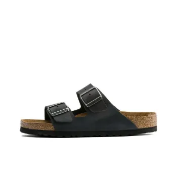 Birkenstock Arizona Soft Footbed Oiled Leather 'Black'