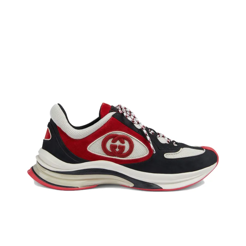 GUCCI Run Sneaker 'Black White Red'-1