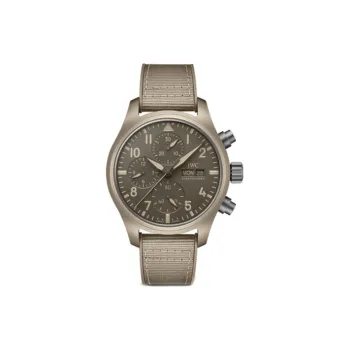 IWC PILOT Collection Automatic Mechanical Movement Men's Watches Watch 41.9mm Gray Dial Ceramic Watch Case Rubber Strap