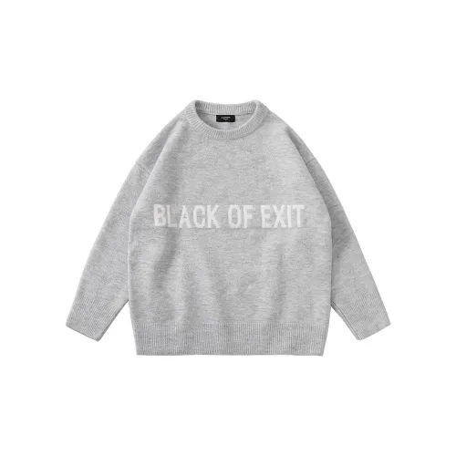 BLACK OF EXIT Unisex Sweater