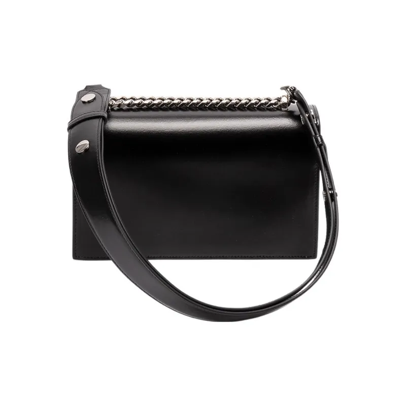 Alexander McQueen Calfskin Shoulder Bag Women's Black-1
