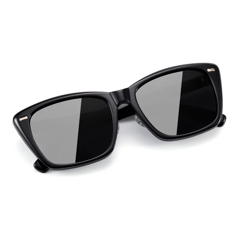 PULAIS TR/Memory Plastic Square Sunglasses Unisex-1