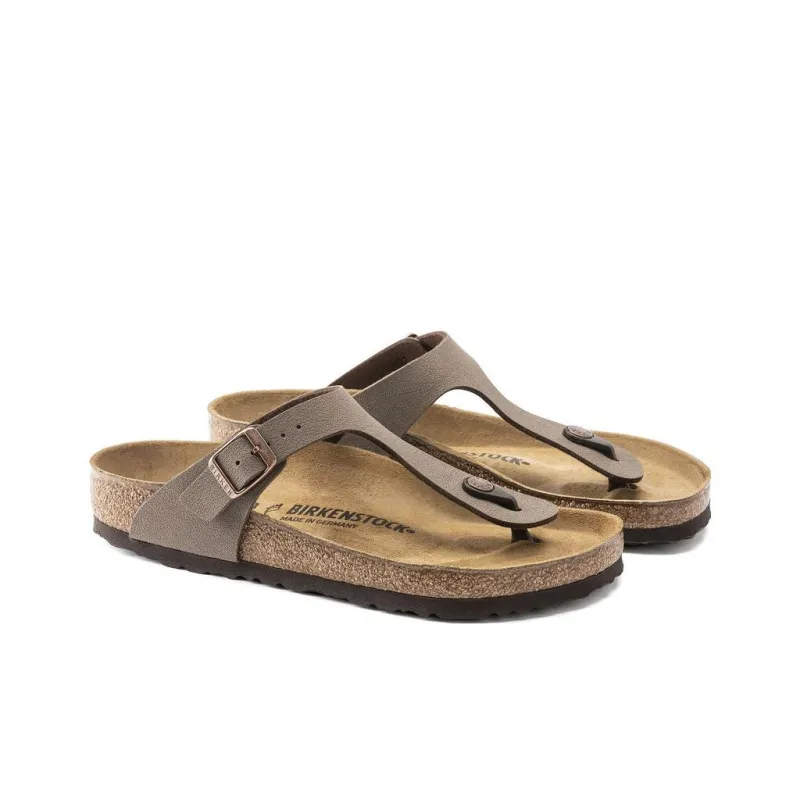 Birkenstock Gizeh Quiet Quick Dry Flip Flops Unisex Mocha Narrow-3