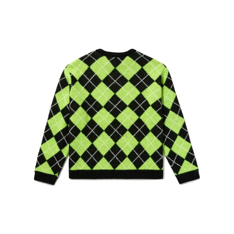 Awake NY Argyle Knitted Crewneck Jumper-1