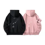 (Set of 2 Fleece-lined) Black and Pink