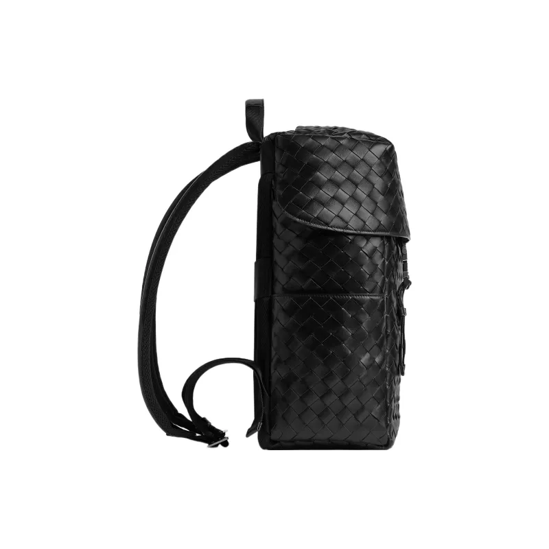 Bottega Veneta Calfskin Backpack Regular Men's Black-1