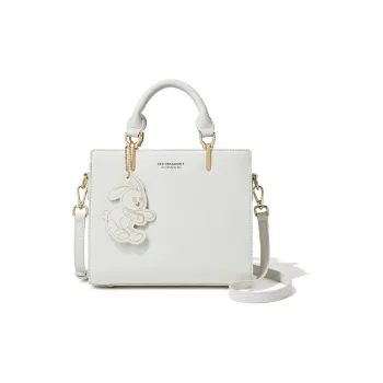 RED DRAGONFLY Cow Leather Crossbody Handbag Tubas Women's White
