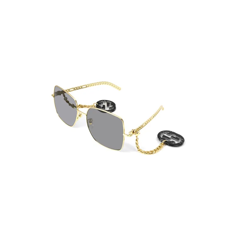GUCCI Alloy Metal Round Sunglasses Women's-0