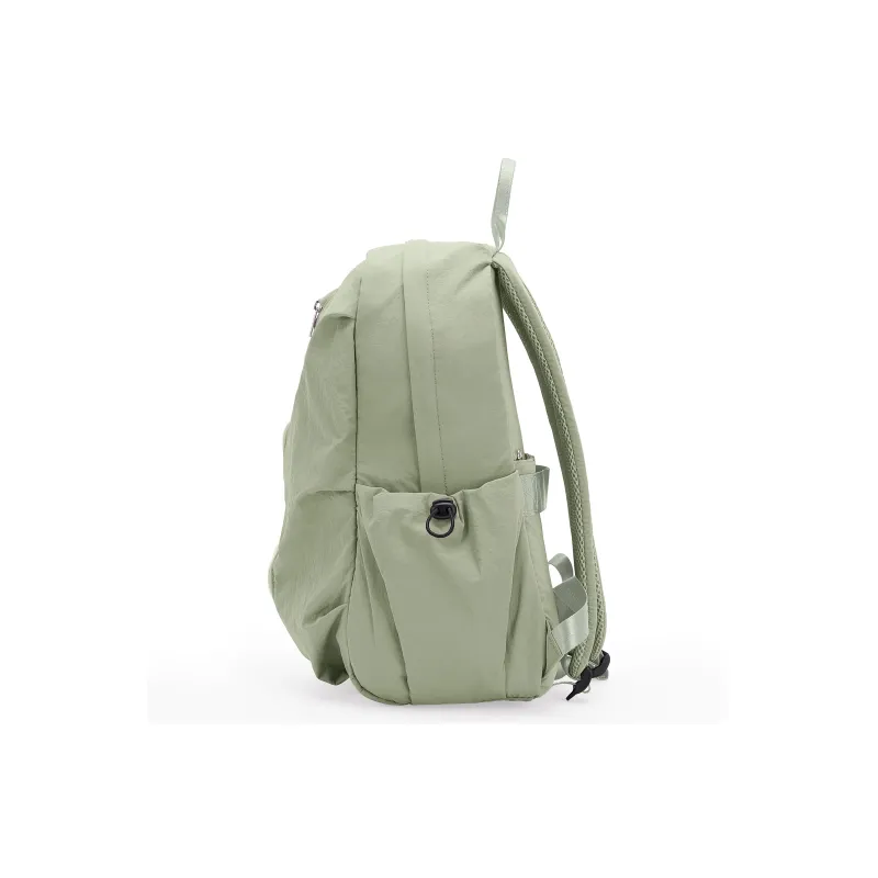 RIOREX Fabric Computer Travel Bag Backpack Unisex Black/Ecru/Dusty Pink/Gray Green/Khaki-25