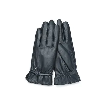 PIERRE CARDIN Genuine Leather Goatskin Gloves Women's