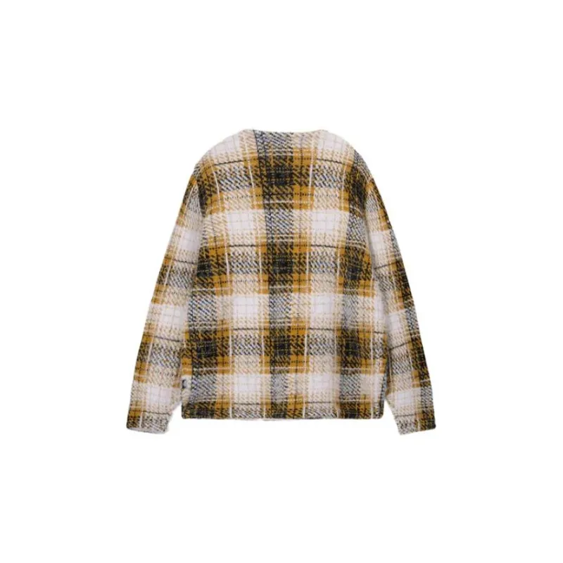 Stussy SS23 Hairy Plaid Cardigan-1
