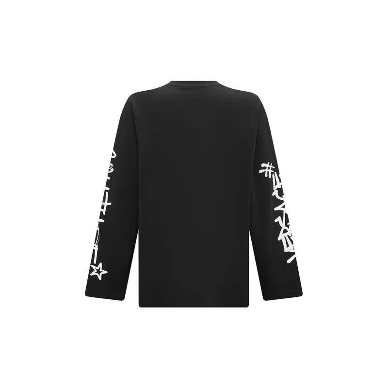 VERSACE JEANS COUTURE Logo Printed Long Sleeved T Shirt-1