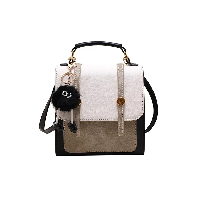 JANE KLAIN Synthetic Leather Satchel Bag Handheld Backpack Regular Women's Blue/White-0