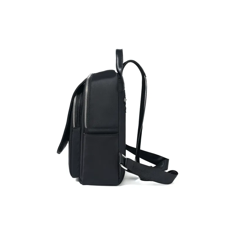 RED DRAGONFLY Microfiber Synthetic Leather Backpack Medium Size Women's Black-2