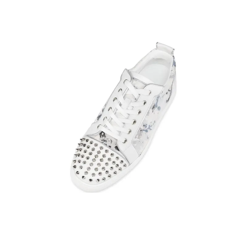 Christian Louboutin Louis Junior Spikes Leather Sneakers-3