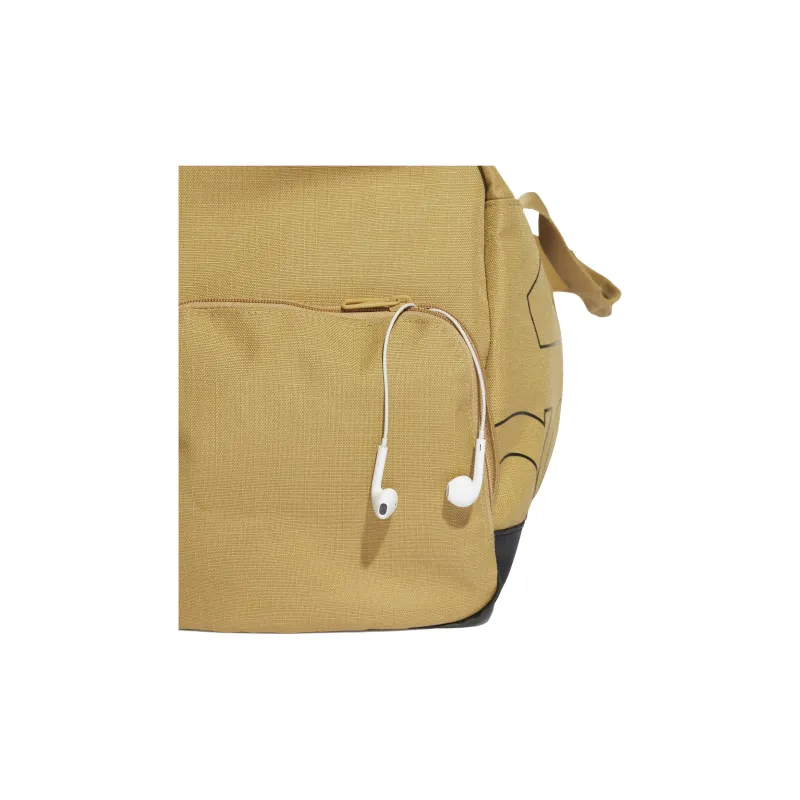 Adidas Recycled Polyester Luggage Bag Handbag Shoulder Bag Crossbody Bag Gym Bag Medium Size Unisex Gold Beige/Black-4