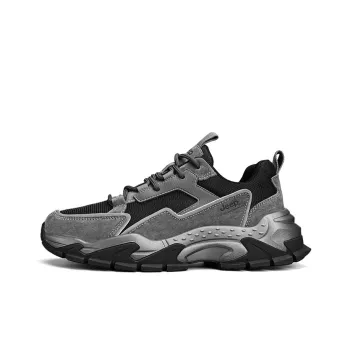 Jeep Low-Top Chunky Sneakers Men's Black Gray