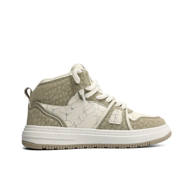 ORD Warm Slip Resistant Cushioning Wear Resistant Mid Top Skateboard Shoes Men's Beige-8