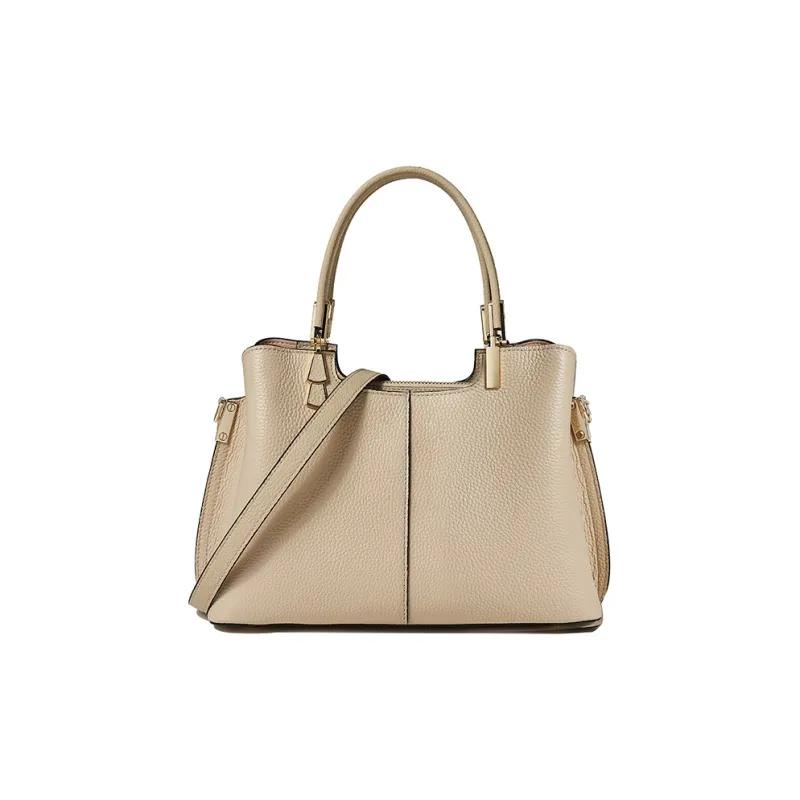 RED DRAGONFLY Cow Leather Tote Crossbody Handbag Regular Women's Apricot-3