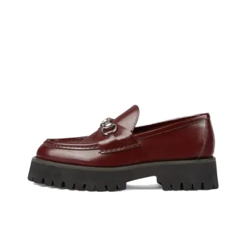GUCCI Horsebit Loafers Women's Burgundy
