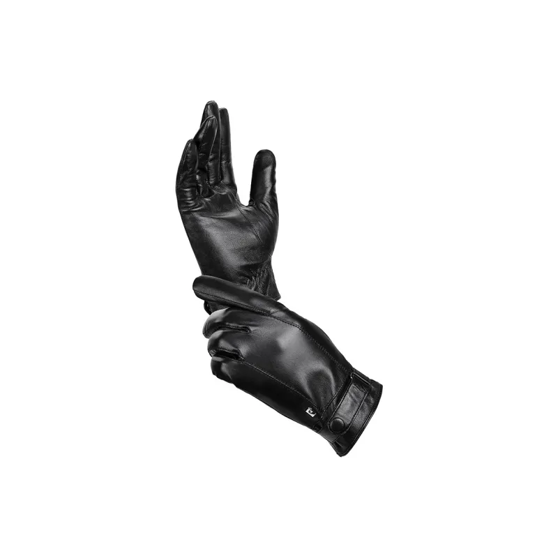 PIERRE CARDIN Goatskin Genuine Leather Glove Men's Black-2
