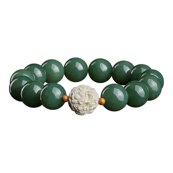 Moonstone Edge Bracelets Green Jade Unisex