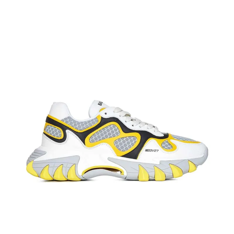 BALMAIN B-East Logo-print Low-top Sneakers-1