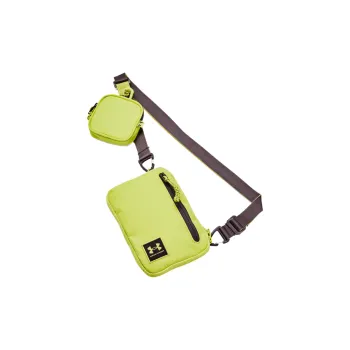 Under Armour Polyester Shoulder Bag, Crossbody Bag Trumpets Unisex Lime Yellow & Grayish Brown