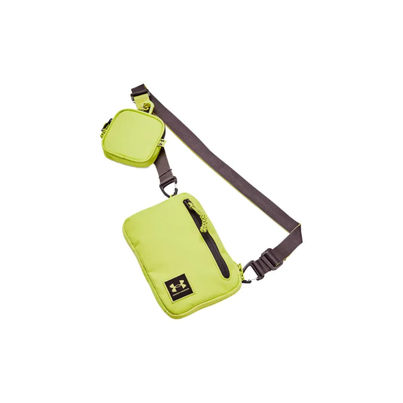 Under Armour Polyester Shoulder Bag, Crossbody Bag Trumpets Unisex Lime Yellow & Grayish Brown-0