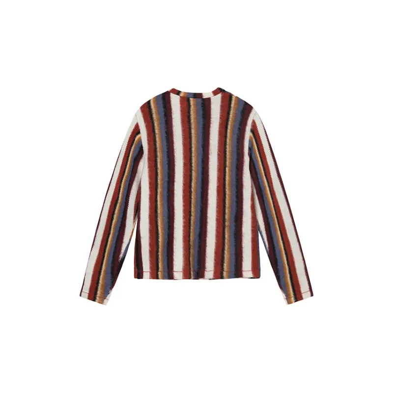 Stussy Vertical Striped Knit Crew-1