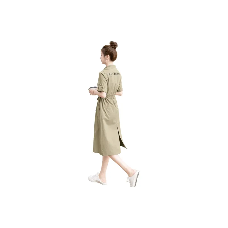 Cypress House Short Sleeved Dress Women's Gray-12