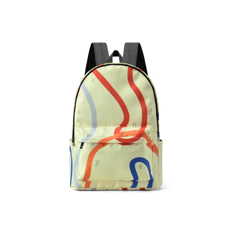 ONRF Polyester Backpack Regular Unisex Beige Yellow-8