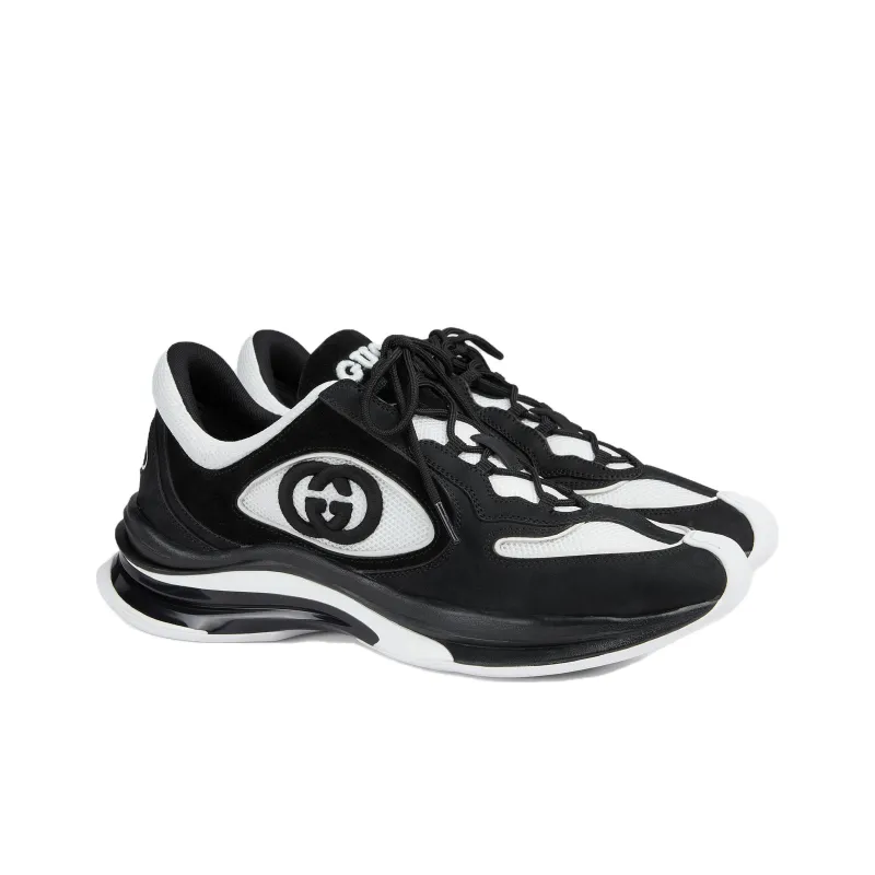 GUCCI Run Sneaker 'Black Suede'-2