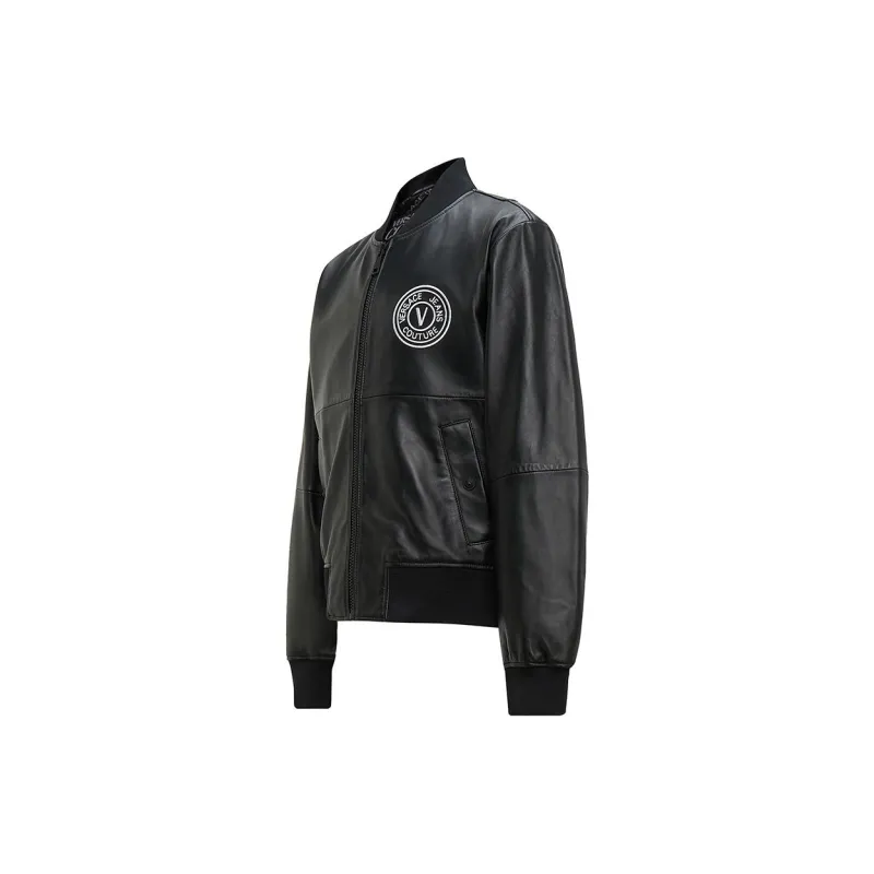 VERSACE JEANS COUTURE FW23 Leather Jacket Men's Black-2