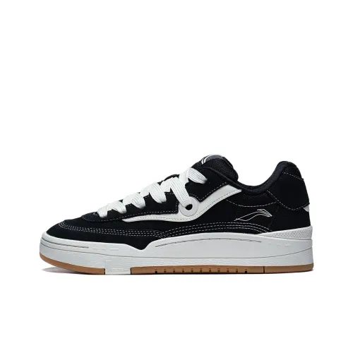 LINING GOS 2000 Skateboard Shoes Women's Low-Top Black/White