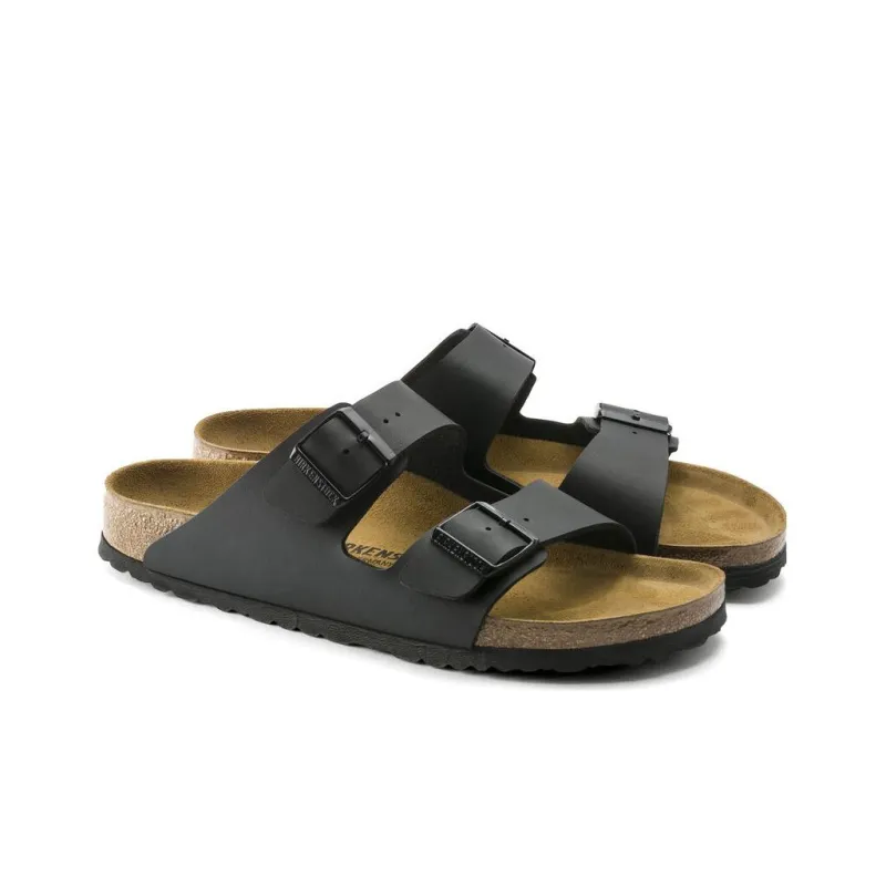 Birkenstock Arizona Birko Flor Narrow Fit 'Black'-2