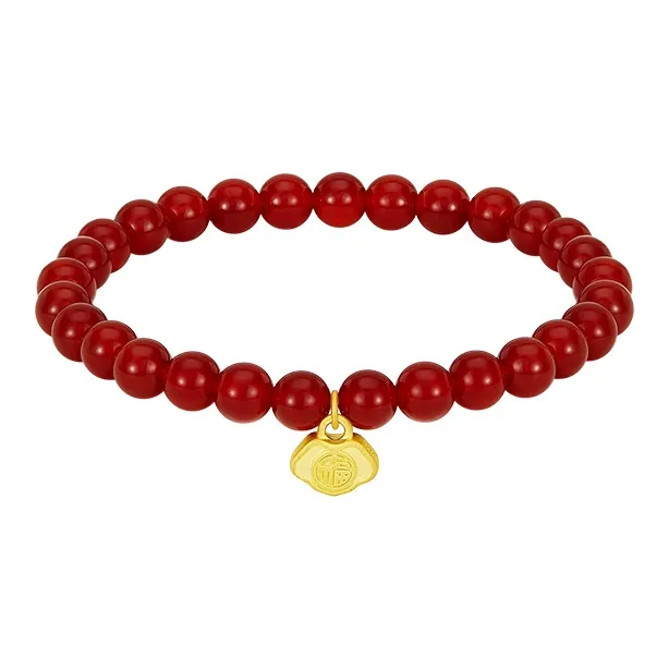 Lady Go Red Agate Bracelets Women's-0