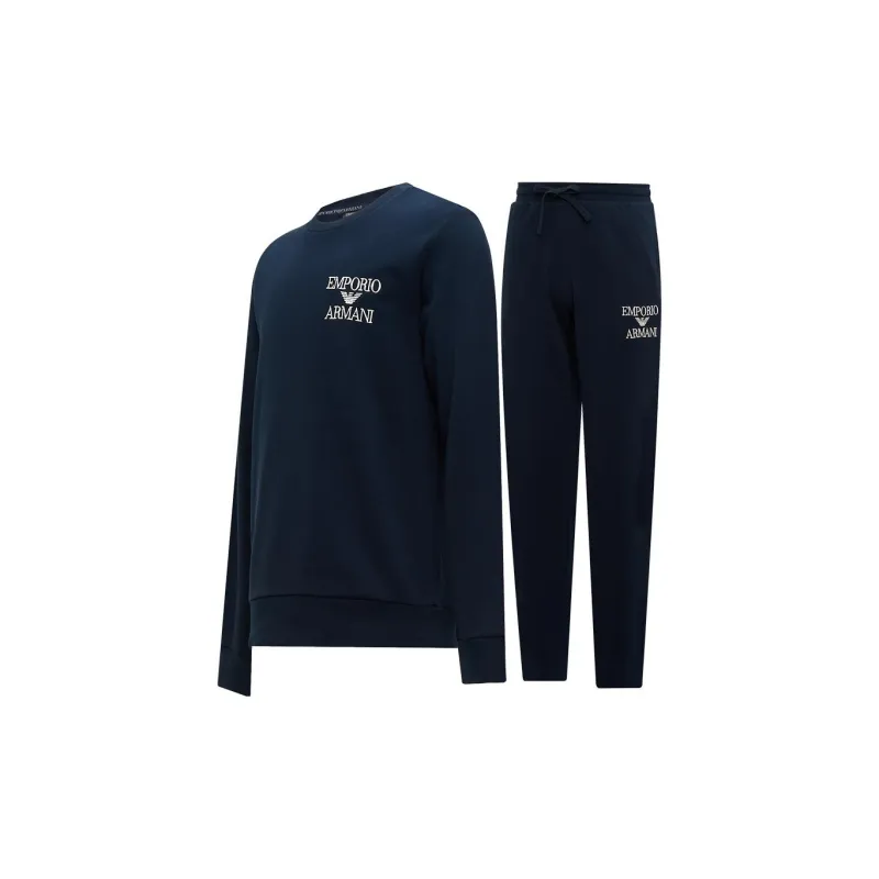 EMPORIO ARMANI FW23 Casual Sportswear Men's Navy Blue-2