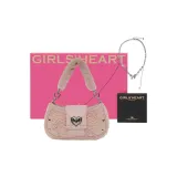 [Box Necklace Edition]Galaxy Plush-Strawberry Cream+One Shoulder Crossbody Strap