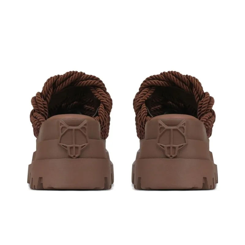 Naked Wolfe Slide Slippers Women's Dramatic Brown-3