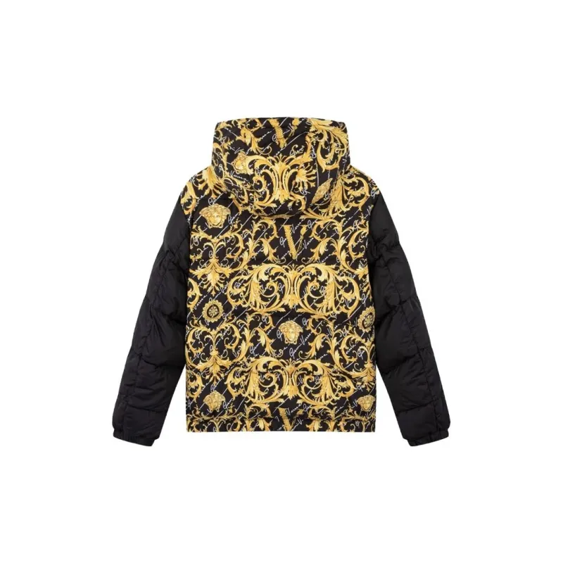 VERSACE Down Jacket Men's Black-3