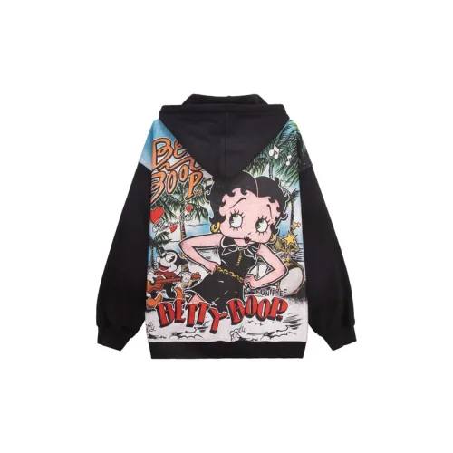 UNIFREE X Betty Boop™ Co-branded Series Sweatshirts Unisex Black