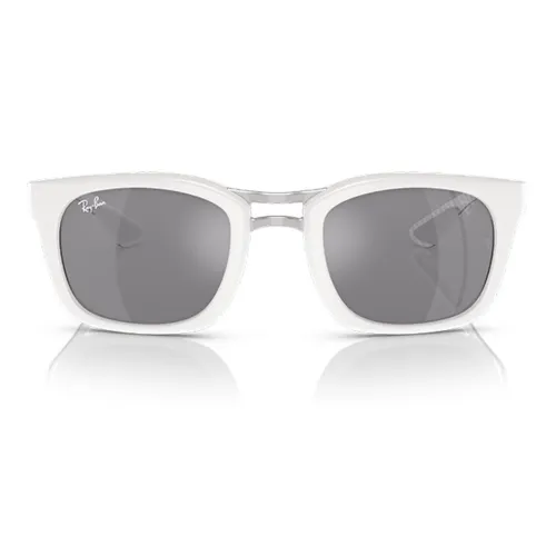 RayBan Injection Molding Irregular Shape Sunglasses Unisex White